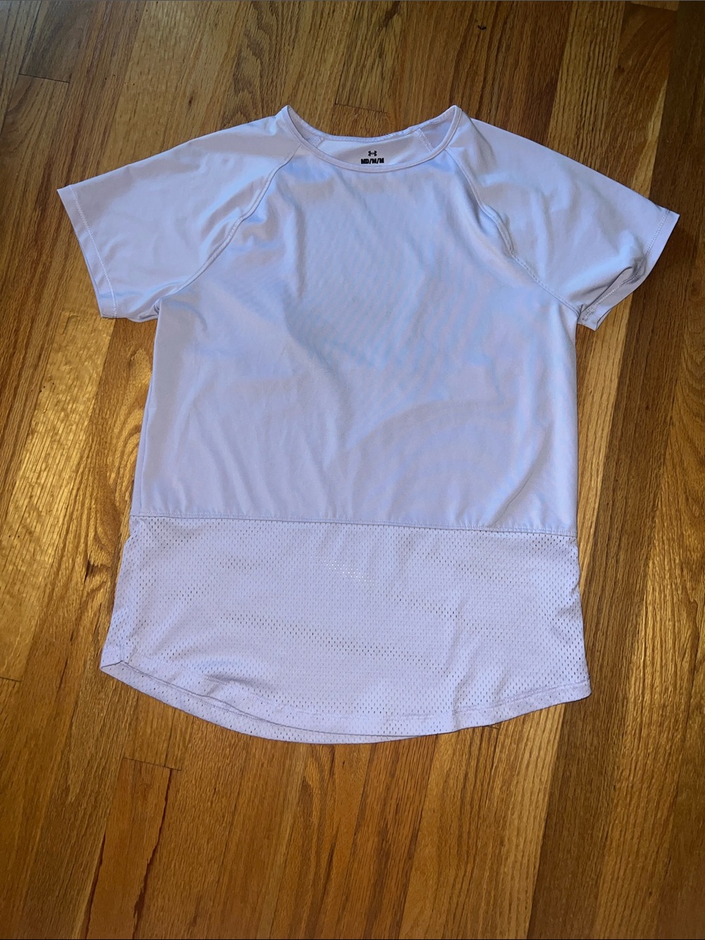 Under Armour purple  Short Sleeve Performance Tee with Mesh Hem